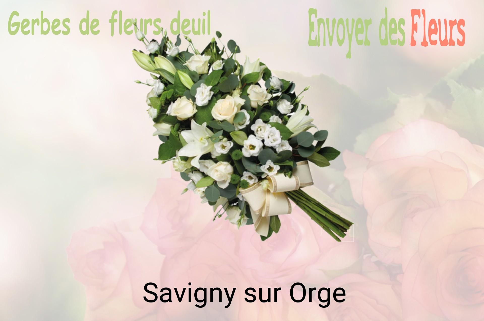 Gerbe de fleurs de deuil livrée à Savigny-sur-Orge